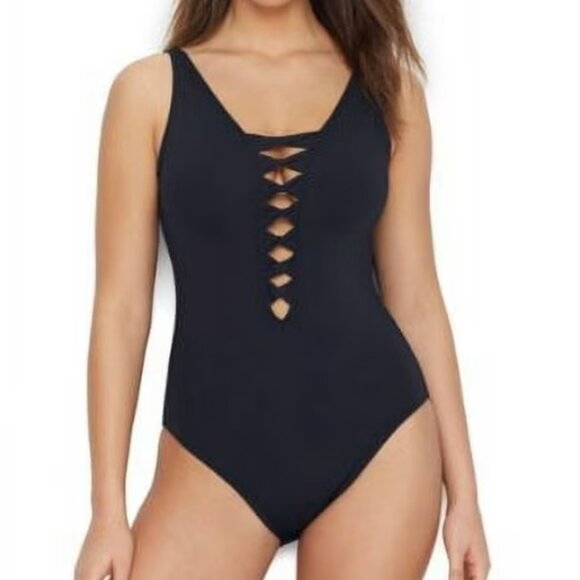 Bleu Rod Beattie Womens Twister One-Piece Swimsuit - Picture 1 of 5